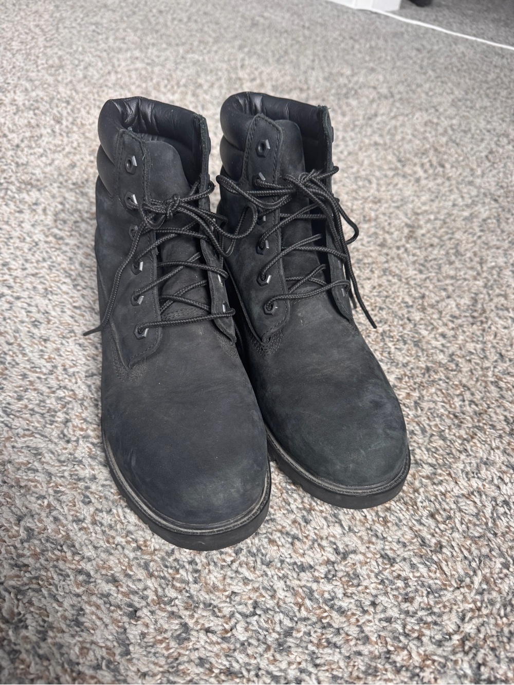 Timberland Black Rugged Sole Boots